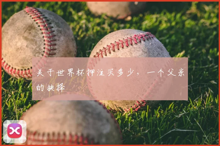 关于世界杯押注买多少,一个父亲的抉择